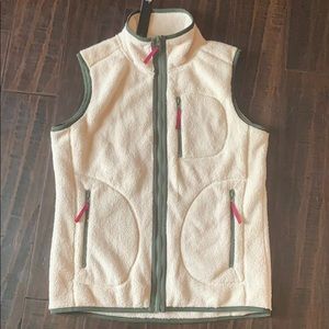 NWT! Super cute soft white vest!